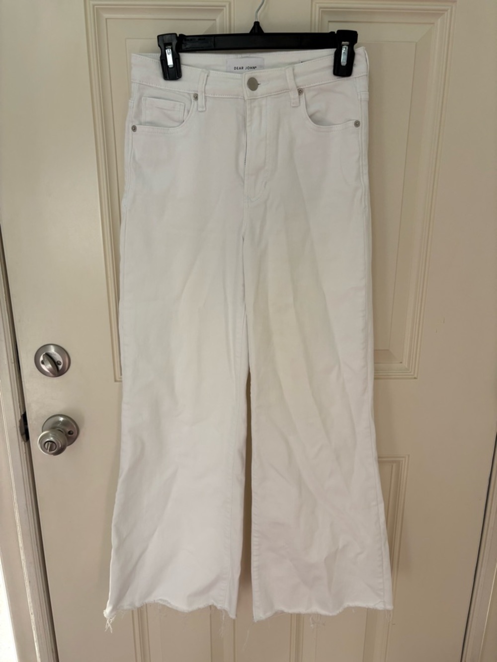 Dear John Fiona Wide Leg Jeans in White Size 26 - Picture 2 of 8